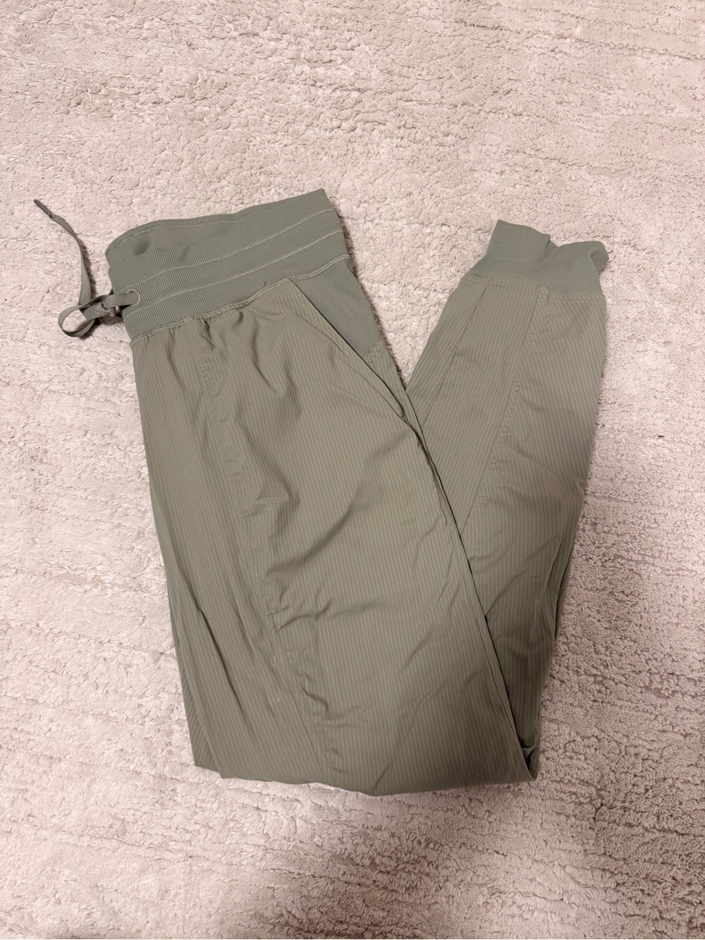 lululemon athletica Olive Green Women's Ribbed Track Joggers